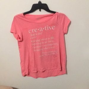 Pink creative kids t shirt